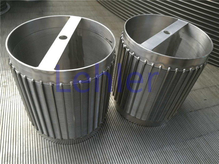 50 Micron Wedge Wire Sieve Filters Stainless Steel 316L Inside To
