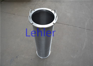 Smooth Wedge Wire Filter Elements Axial Structure Profile Wire Non - Clogging