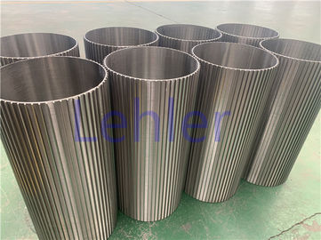 Lehler Wedge Wire Screen Cylinders , Vertical Wire Screen Circular Support Rod