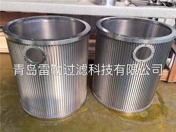 Strainer V Wire Screen Baskets 125 Micron Slot Opening For Wastewater Treatment