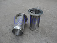 1.0*2.0mm Profile Wire Screen , Long Slit Wedge Wire Strainer Non - Clogging