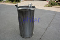 80 Micron V-Wire Screen , Circular Basket Filter Strainer Conical Shape