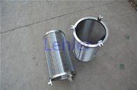 80 Micron V-Wire Screen , Circular Basket Filter Strainer Conical Shape