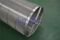Slot Type Stainless Steel Filter Basket , Wire Cylinder Basket Perfect Roundness