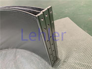 150 Micron Sieve Bend Screen / Dewater Dryer Wedge Wire Screen SUS316L Material