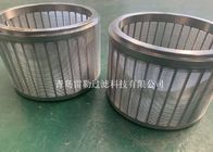 Circular Type Bead Mill Screen 0.15mm Slot Opening High Flow Rate ISO9001
