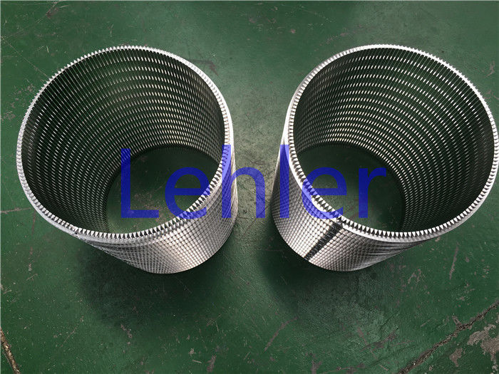 Stainless Steel Wedge Wire Mesh , Cylinder Welded Wire Screen 1.0 Mm Slot