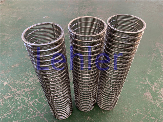 Slotted Screen Dimension 63.5*266mm Slotted Screen Non - Clogging With Smooth Wire Surface