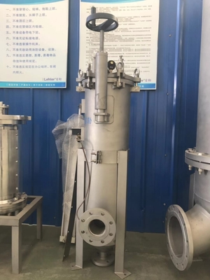 Stainless Steel Vertical Strainer Out Flow Resin Filter With 80mm Inner Dia