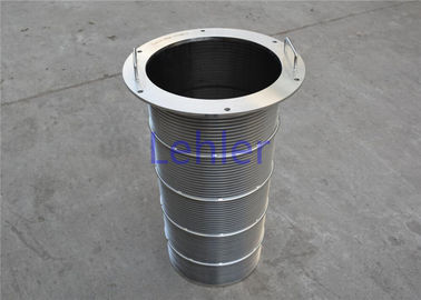 High Strength Wedge Wire Filter Elements High Pressure Flow Inside To Outside Type