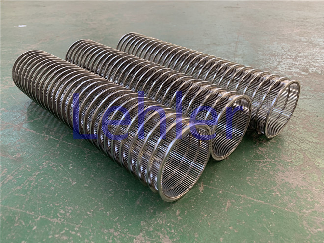Slotted Screen Dimension 63.5*266mm Slotted Screen Non - Clogging With Smooth Wire Surface