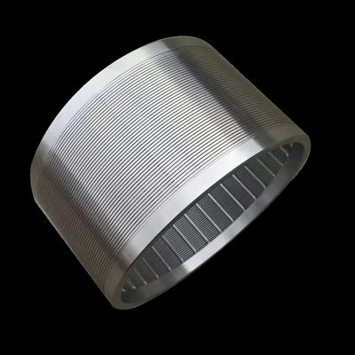Beads Mill External Axial Outside To Inside SS304 Stainless Steel Flange  80 Mesh Wedge Wire Basket