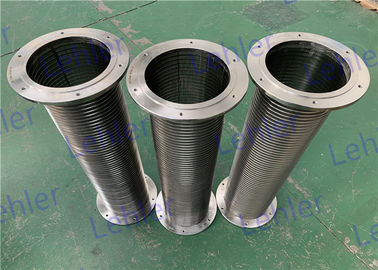 SS316L Screen Filter , 0.25mm Filtration Rate Wedge Wire Cyliners