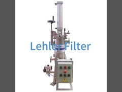 Pneumatic internal air cylinder scraping self-cleaning filter